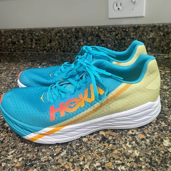 Hoka Blue and Orange Athletic Shoes rocket X Men’s 11 /ladies 12 - Picture 9 of 9